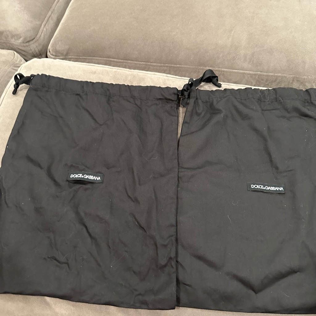 Dolce And Gabbana Black Dustbags Bundle Of 2 Brand New